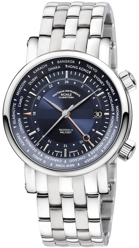Muhle-Glashutte World Time Teutonia II Weltzeit/Bracelet M1-33-82-MB