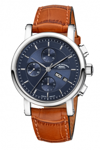 Muhle-Glashutte Teutonia II Chronograph Blue / Strap M1-30-92-LB