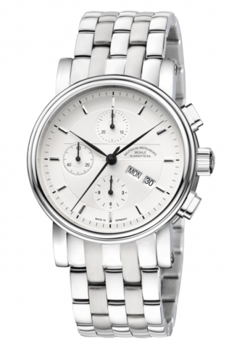 Muhle-Glashutte Teutonia II Chronograph Silver / Bracelet M1-30-95-MB