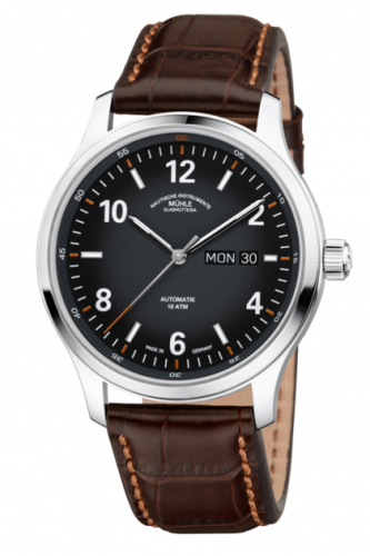 Muhle-Glashutte Lunova Tag/Datum Black / Strap M1-43-26-LB